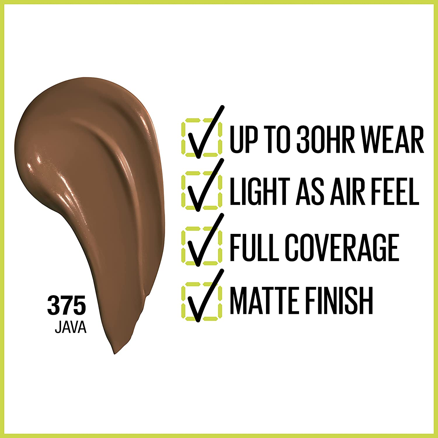 Maybelline Super Stay Full Coverage Liquid Foundation Active Wear Makeup, Up to 30Hr Wear, Transfer, Sweat & Water Resistant, Matte Finish, Medium Beige, 1 Count - Image 2